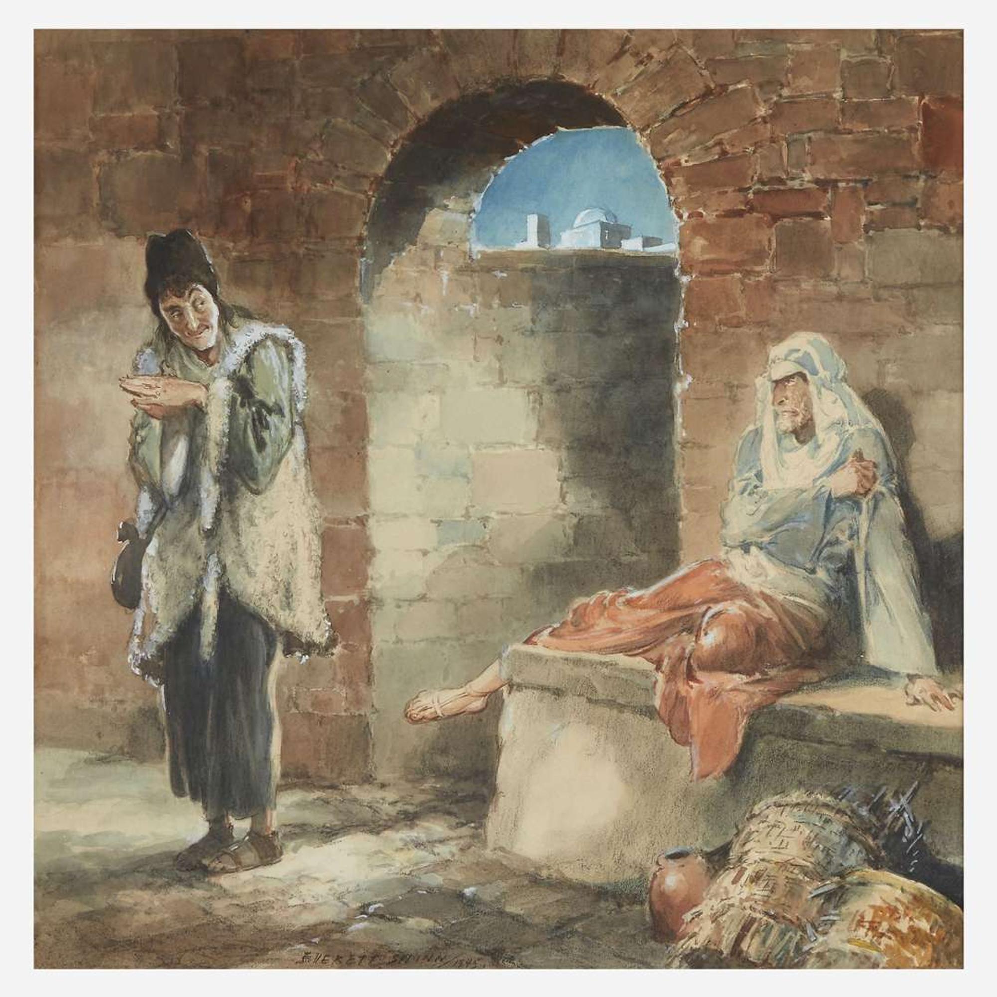 Everett Shinn (American, 1876-1953) Beware of False Prophets