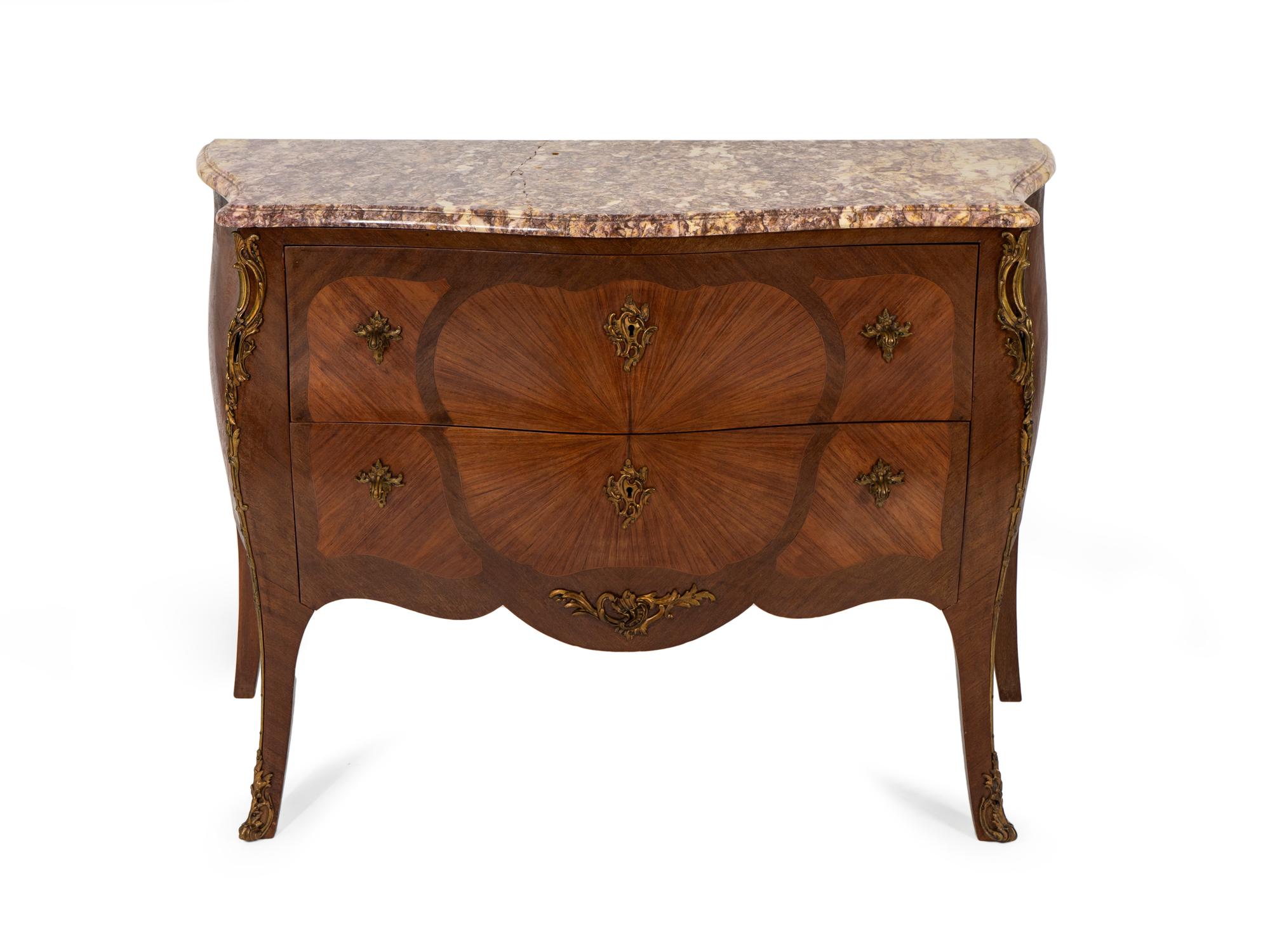A Louis XV Style Bombe Commode — EARLY 20TH CENTURY