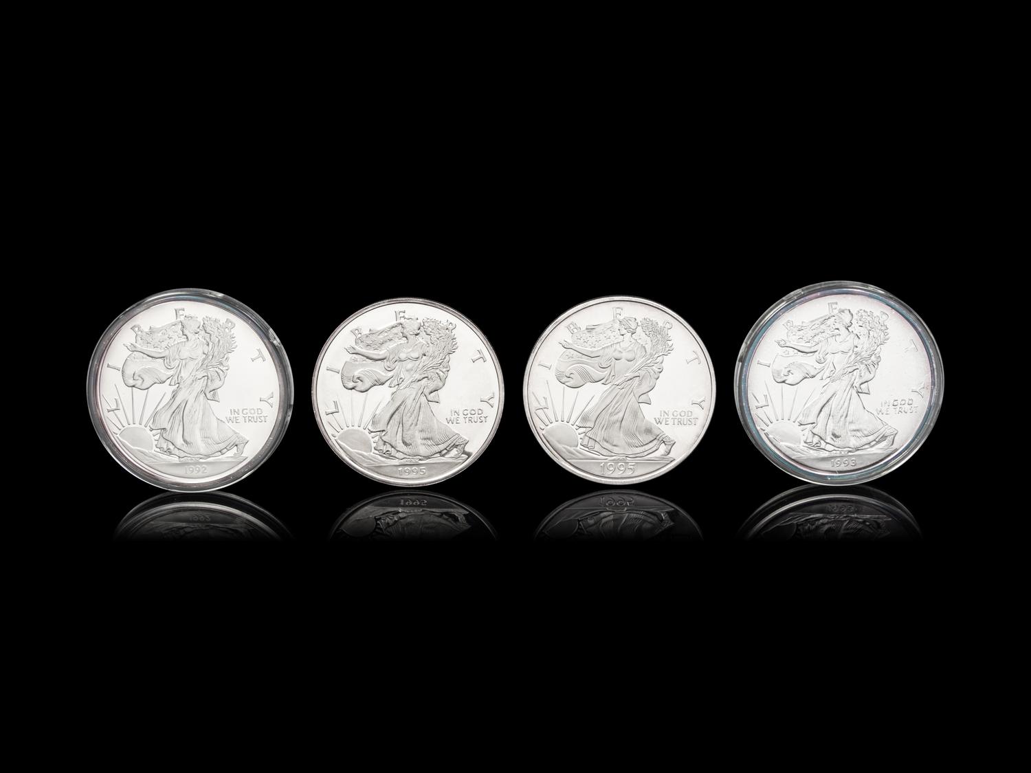 [PRIVATE ISSUE] Four 1/2-Pound Silver Rounds