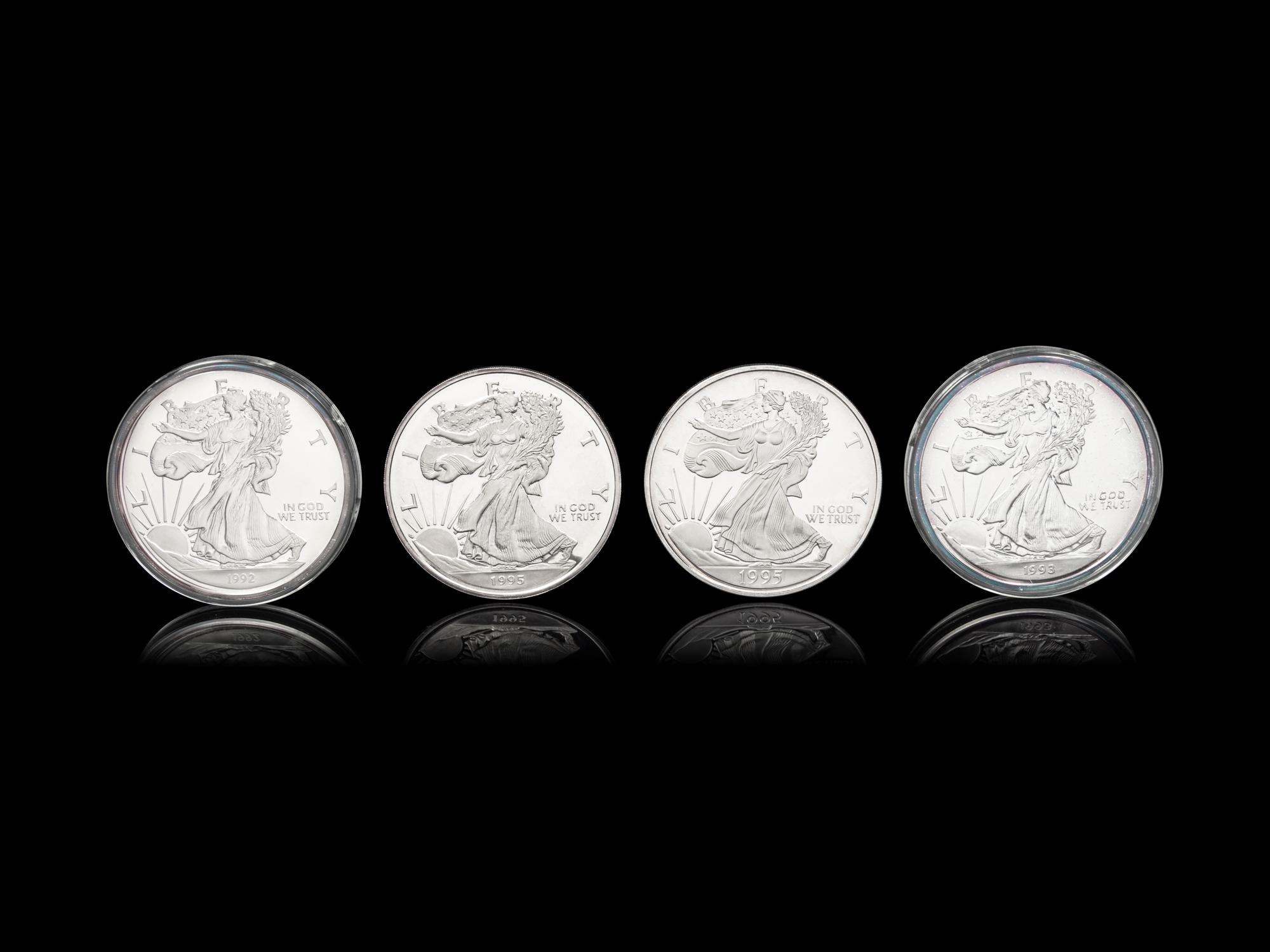 [PRIVATE ISSUE] Four 1/2-Pound Silver Rounds