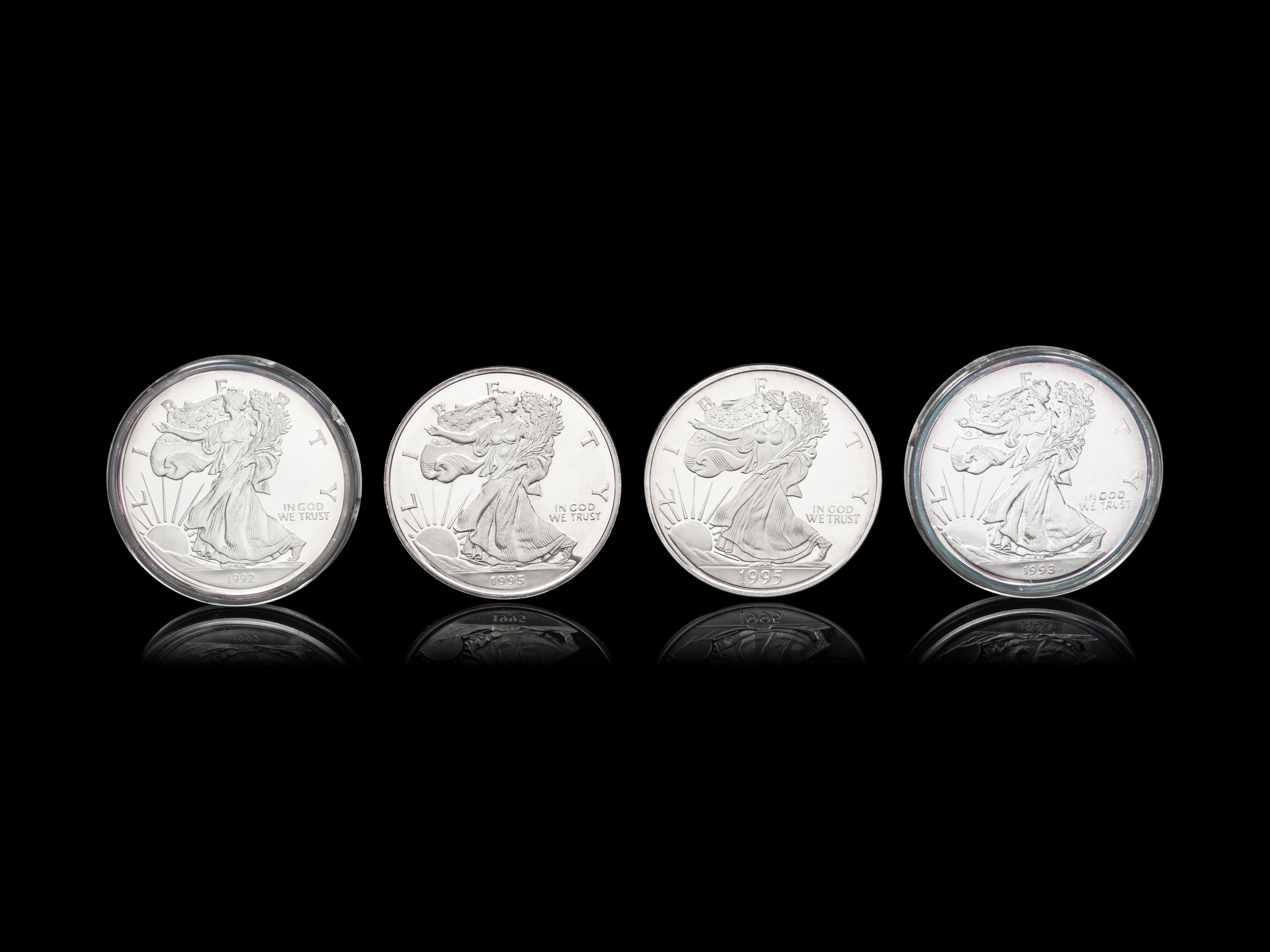 [PRIVATE ISSUE] Four 1/2-Pound Silver Rounds