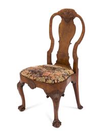 A George II Walnut Side Chair