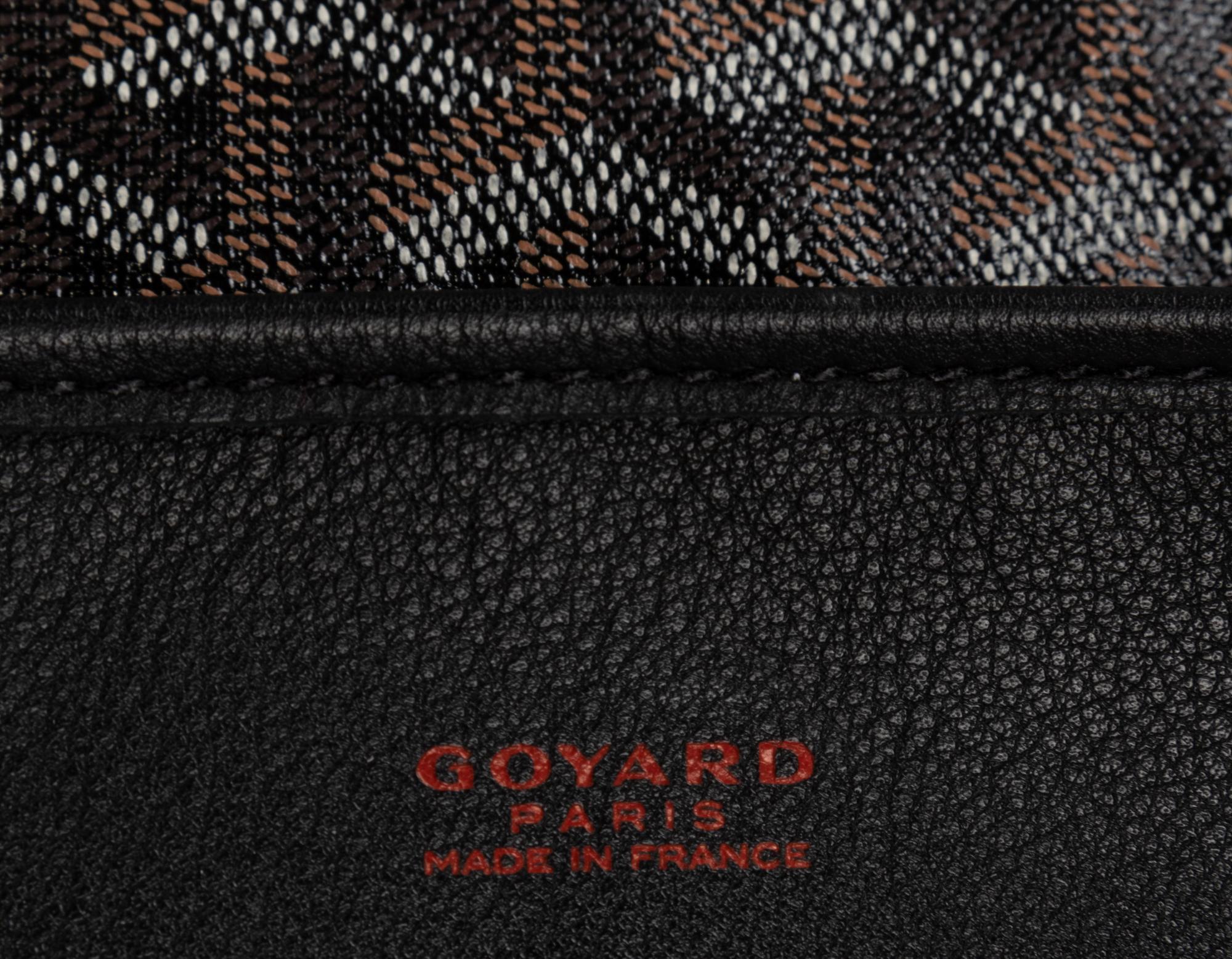 Three Goyard Bags: Two Totes and One Zip Pouch