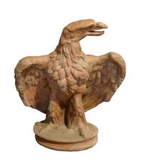 A Pair of Terra Cotta Eagles 21" W x 17.5" D x 25.5" H — Italy, Circa 1880