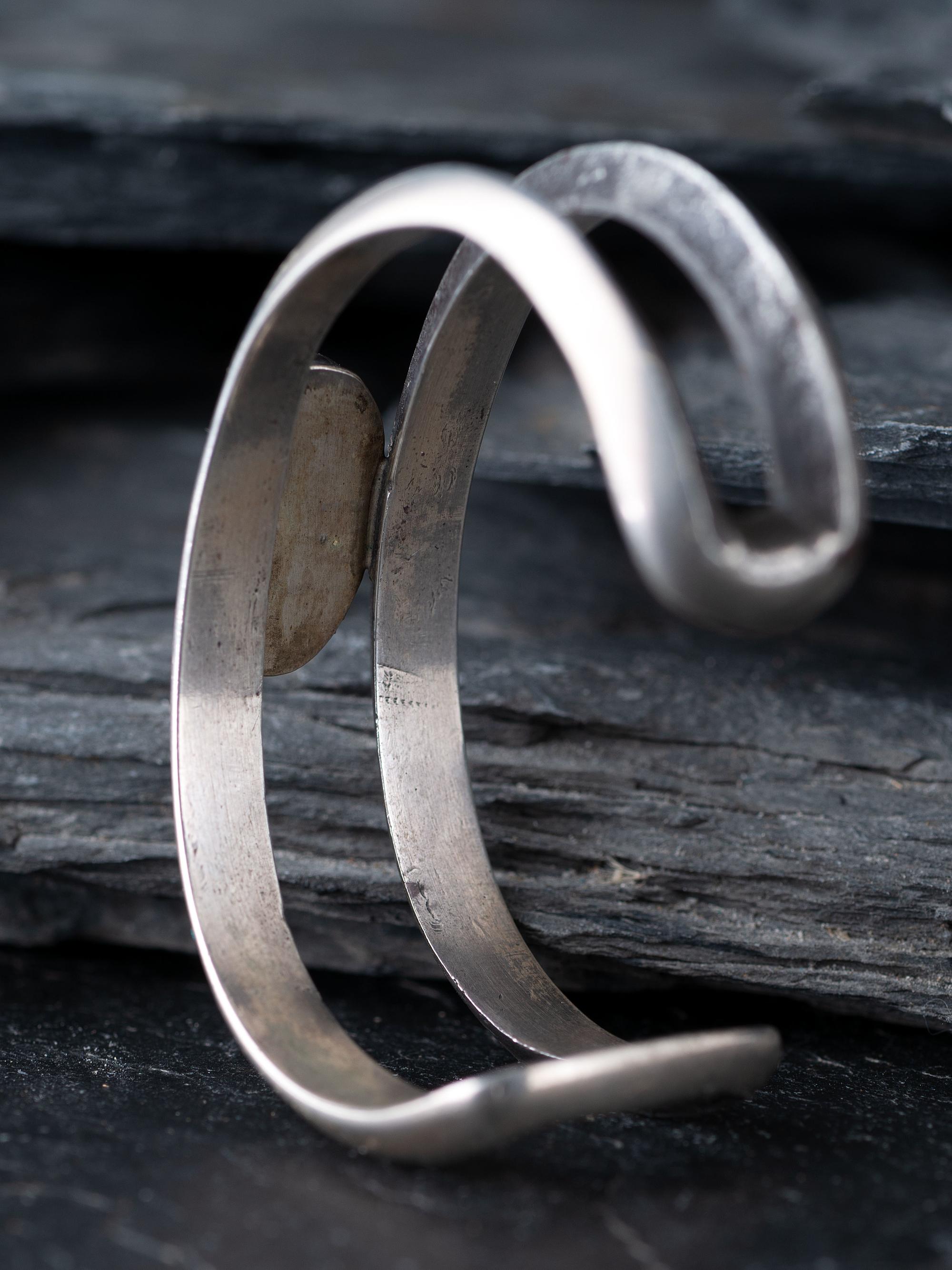 Navajo Silver and Turquoise Cuff Bracelet