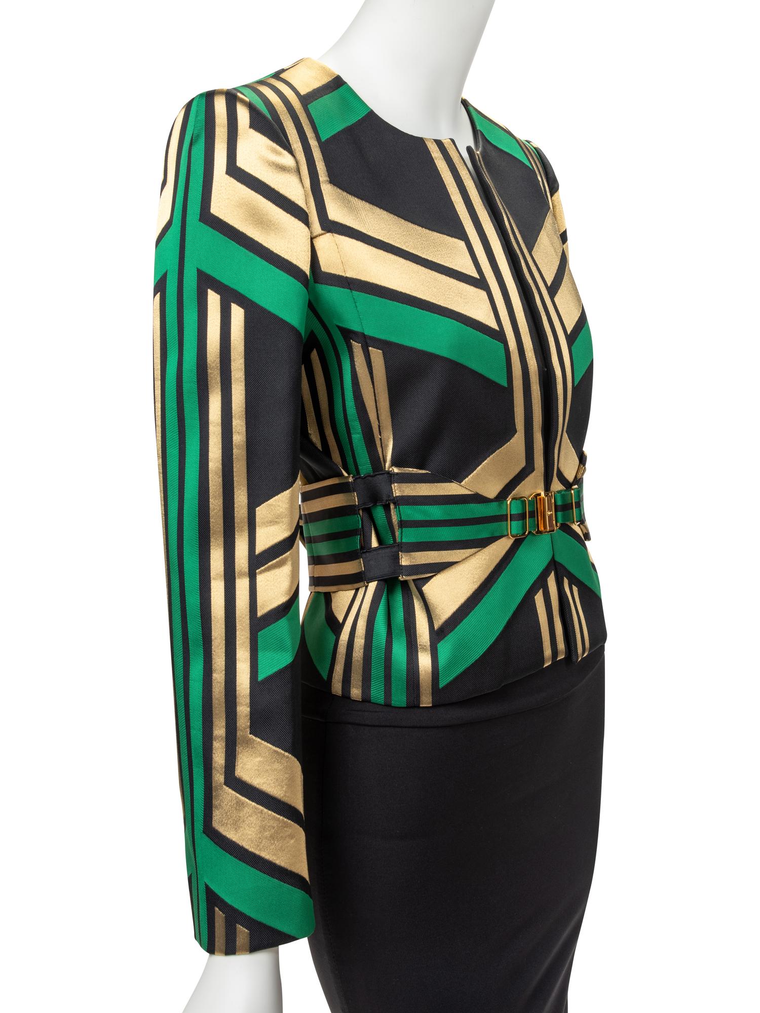 Gucci Jacket and Belt, Spring 2012