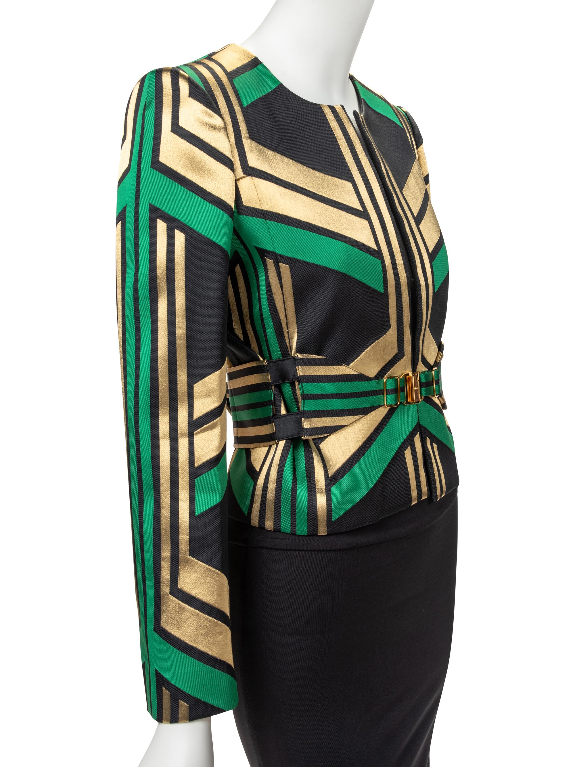 Gucci Jacket and Belt, Spring 2012