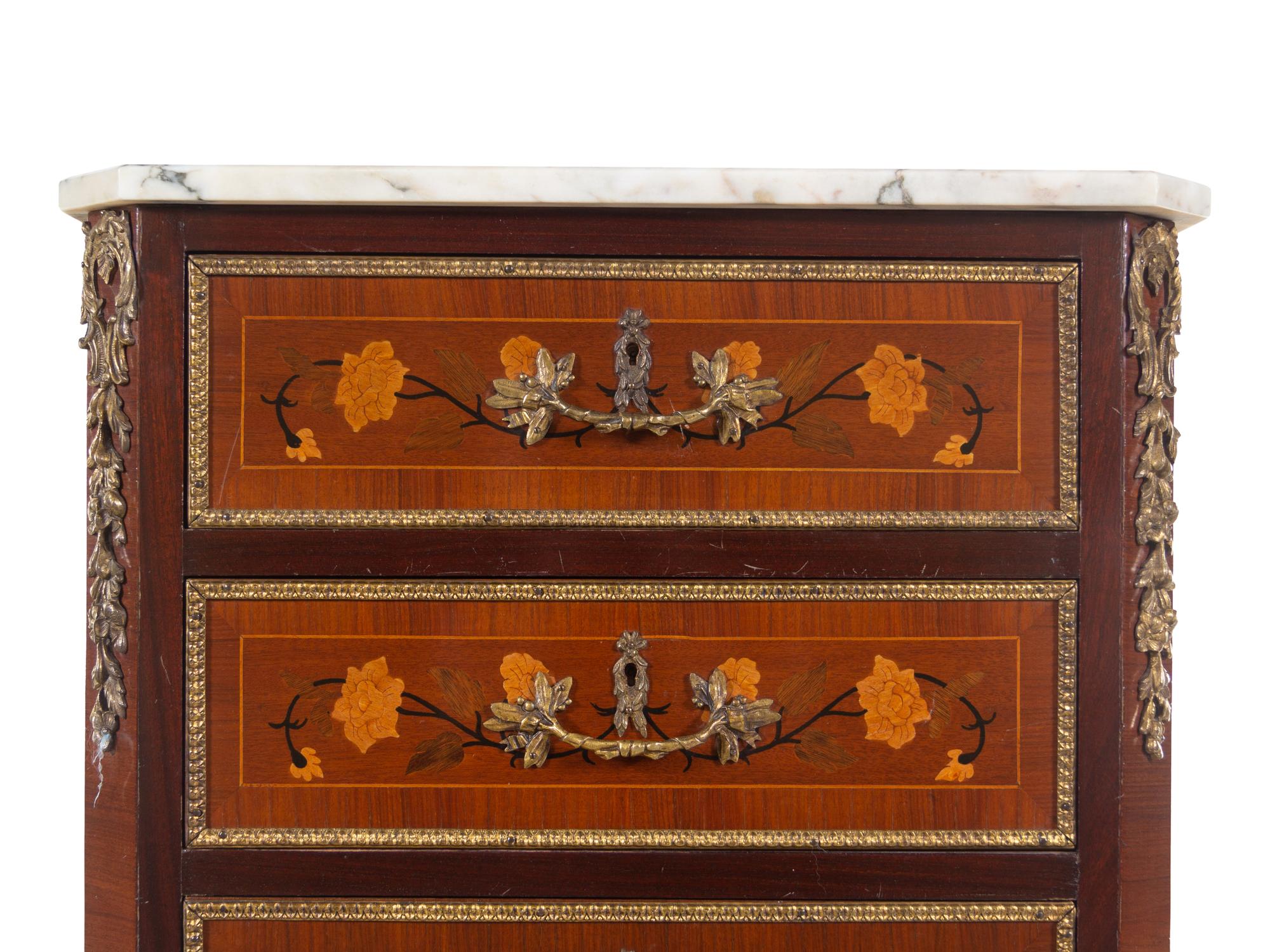 A Napoleon III Style Marquetry Semainier