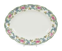 A Royal Doulton Floradora Green Porcelain Dinner Service