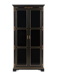 A Kindel Empire Style Ebonized Vitrine Cabinet