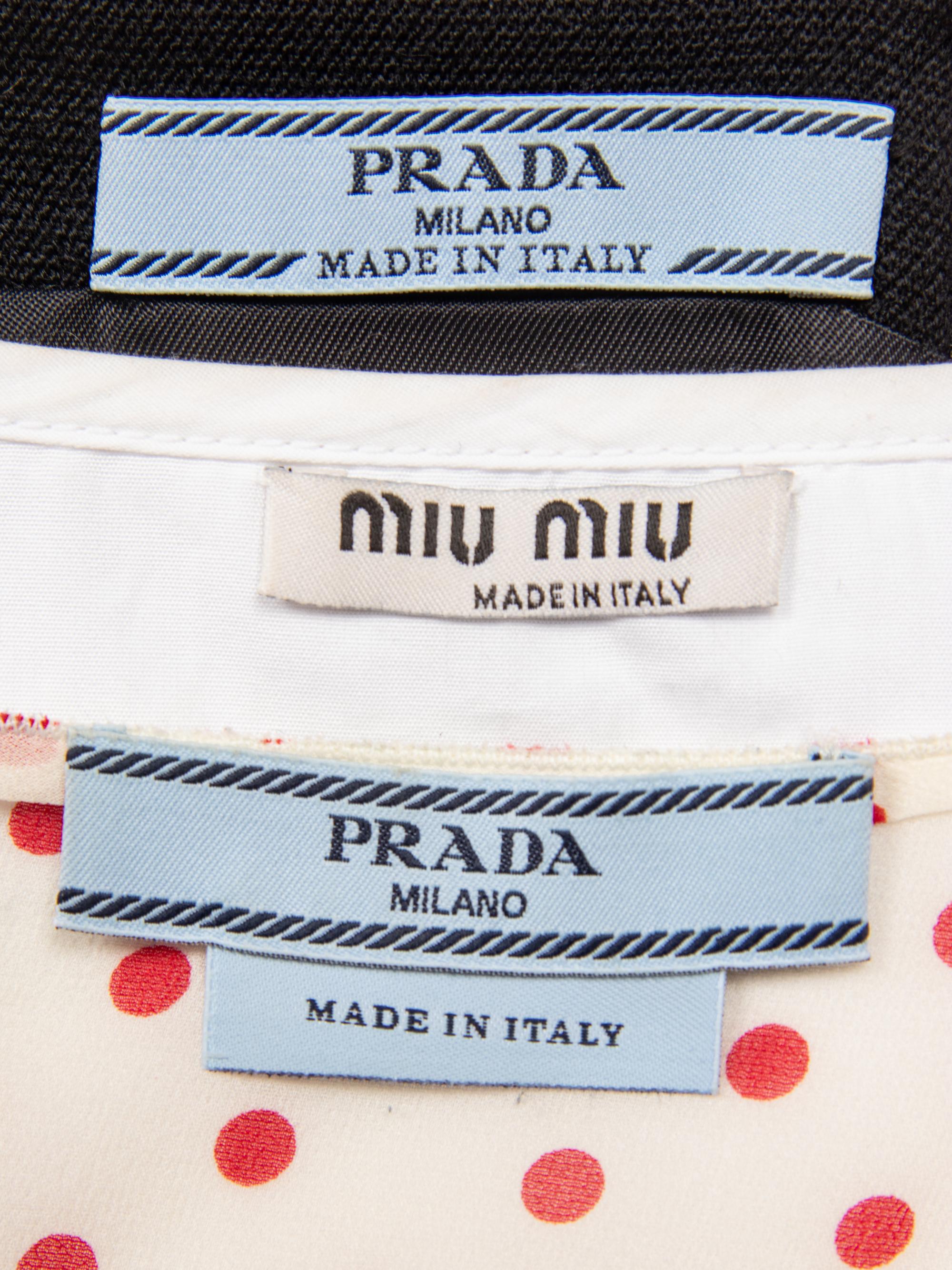 PRADA & MIU MIU, THREE TOPS