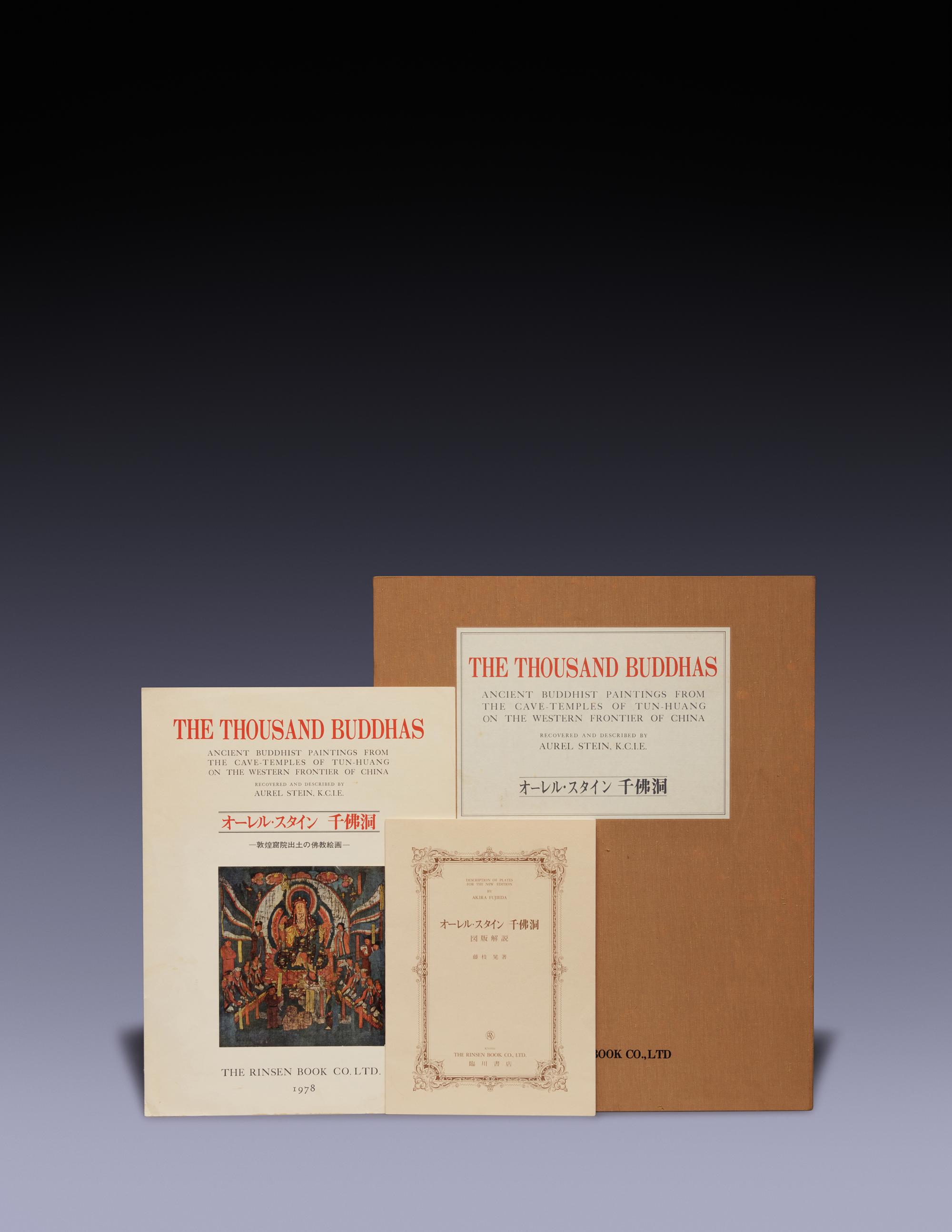 [ARCHAEOLOGY — DUNHUANG] STEIN, Marc Aurel (1862-1943). The Thousand Buddhas: Ancient Buddhist Paintings from the Cave-Temples of Tun-Huang on the Western Frontier of China. Kyoto: The Rinsen Book Co. Ltd., 1978.
