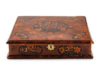 A William and Mary Oysterwood and Floral Marquetry Lace Box