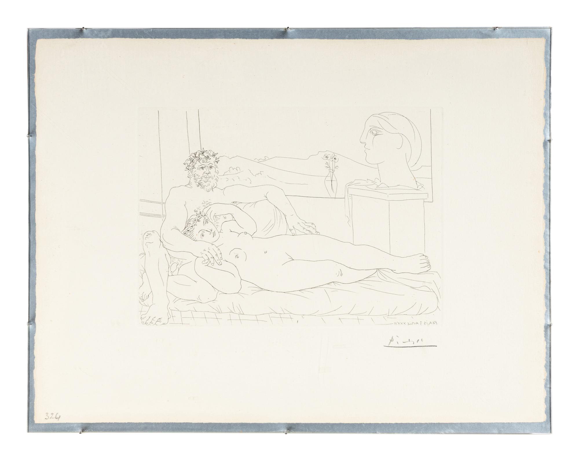 Le Repos du sculpteur II (from La Suite Vollard ), 1933