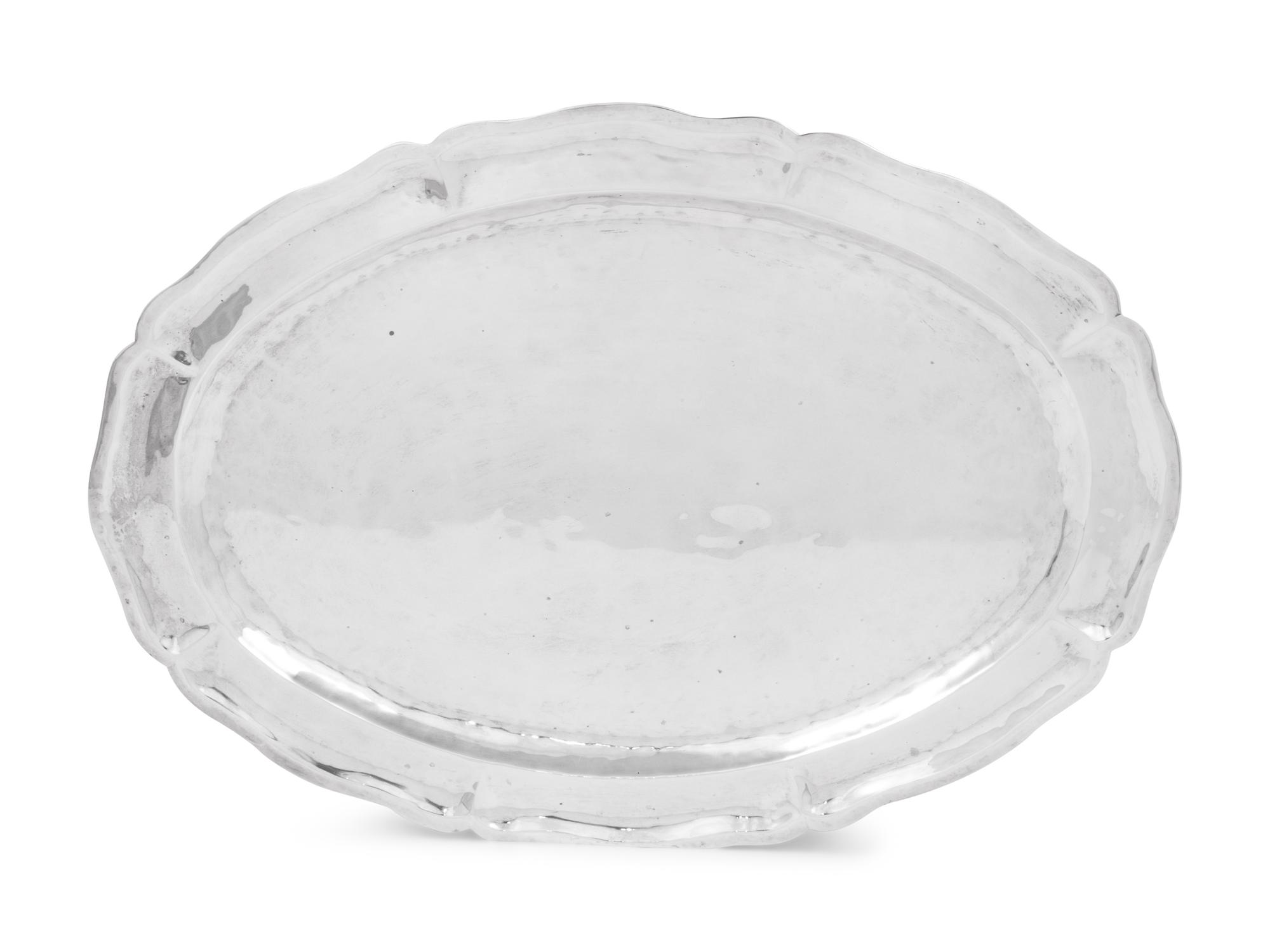 A Mexican Silver Serving Platter