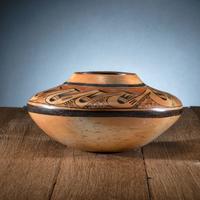 Pottery Jar, with Migration Pattern