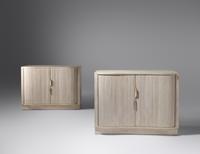 Pair of Tambour Cabinets Dunbar, USA