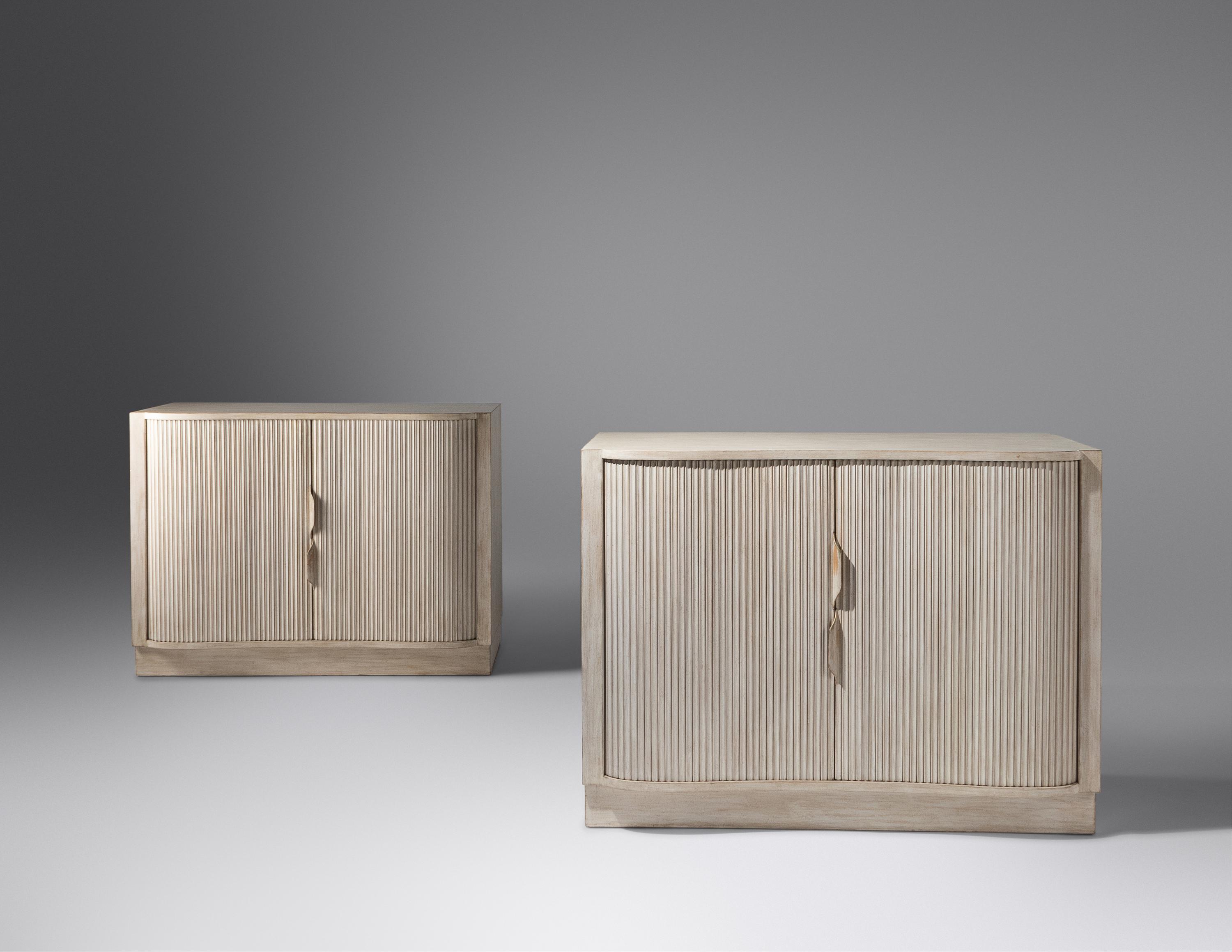 Pair of Tambour Cabinets Dunbar, USA