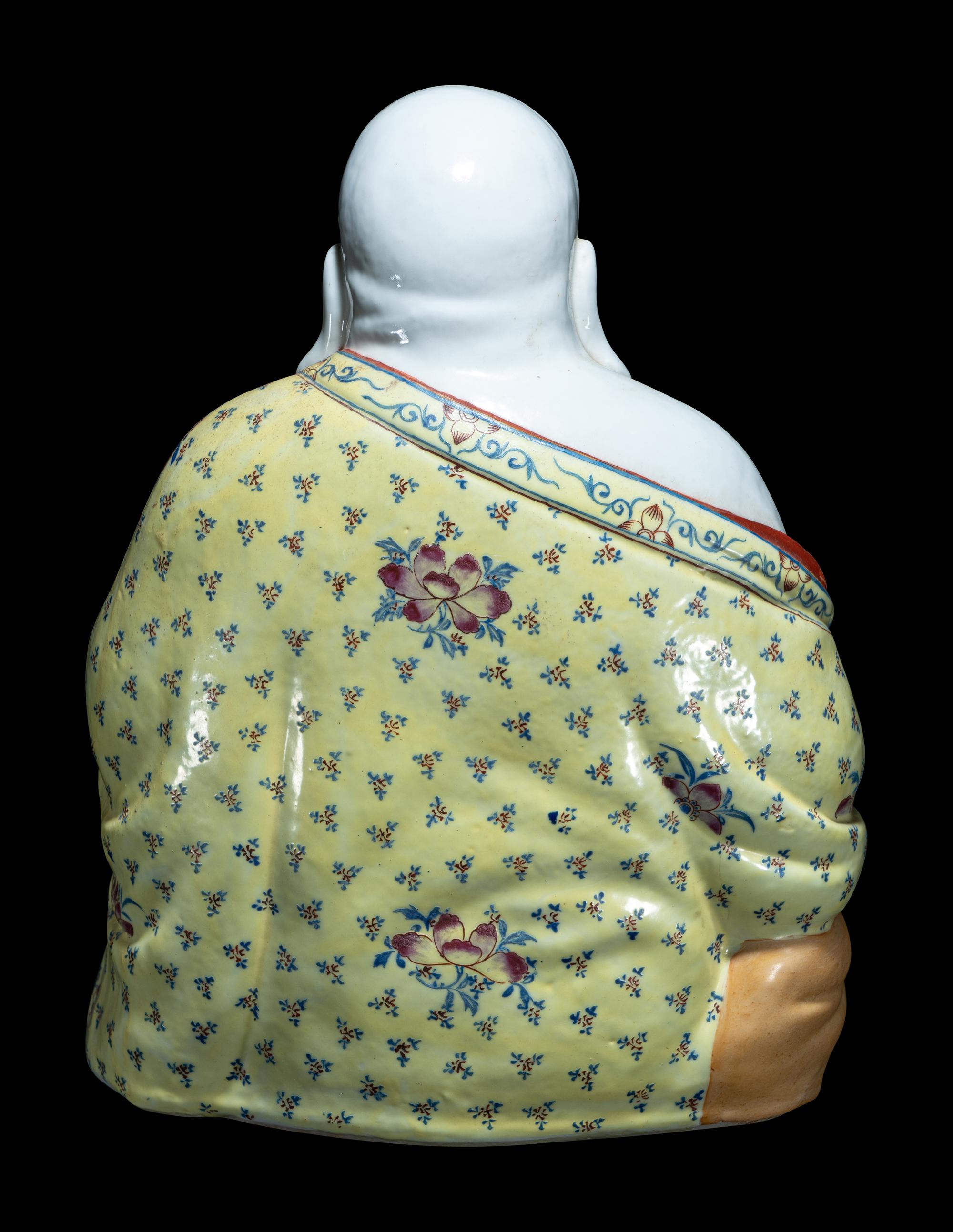 Two Chinese Famille Rose Porcelain Figures of Immortals