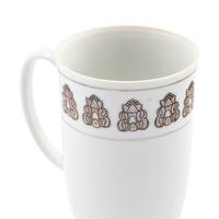 A Set of Twelve Georg Jensen Acorn Porcelain Coffee Mugs