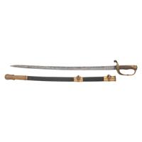 Non-Regulation Import Staff & Field Officers Sword of Capt. Albert Foster - 25th Mass Infantry
