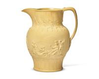 A Staffordshire Caneware Commemorative Pitcher