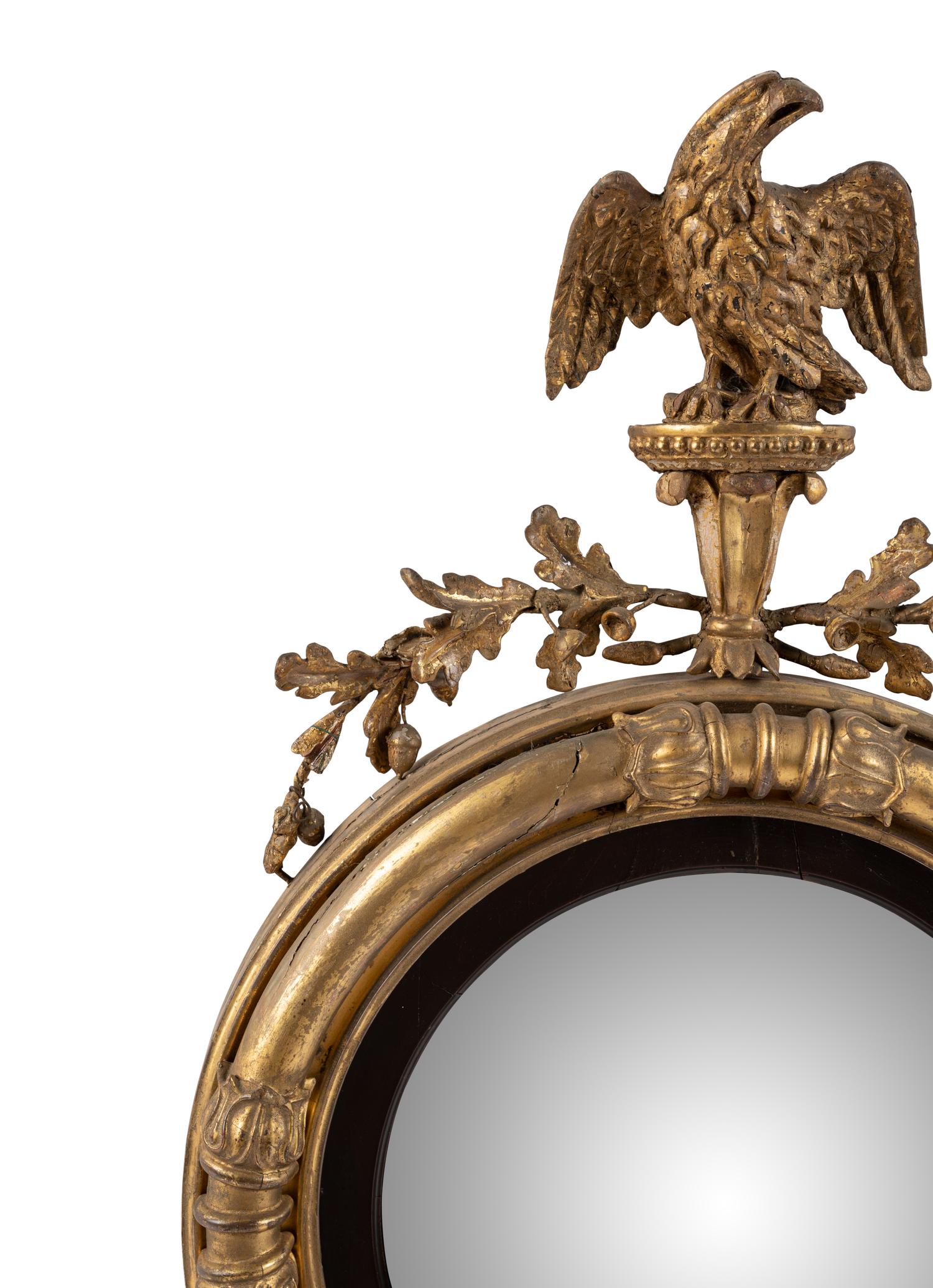 A Federal Style Giltwood Mirror