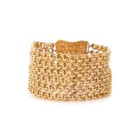 YELLOW GOLD, DIAMOND AND SAPPHIRE BRACELET
