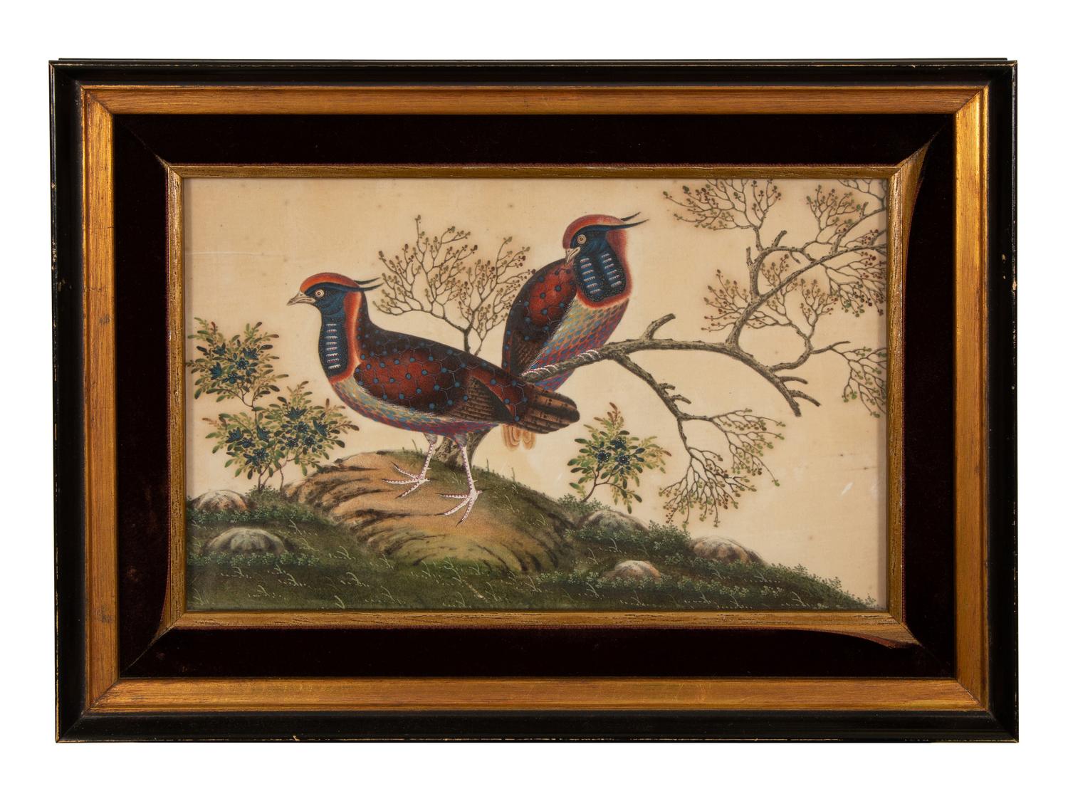 A Pair of Chinese Watercolors on Paper