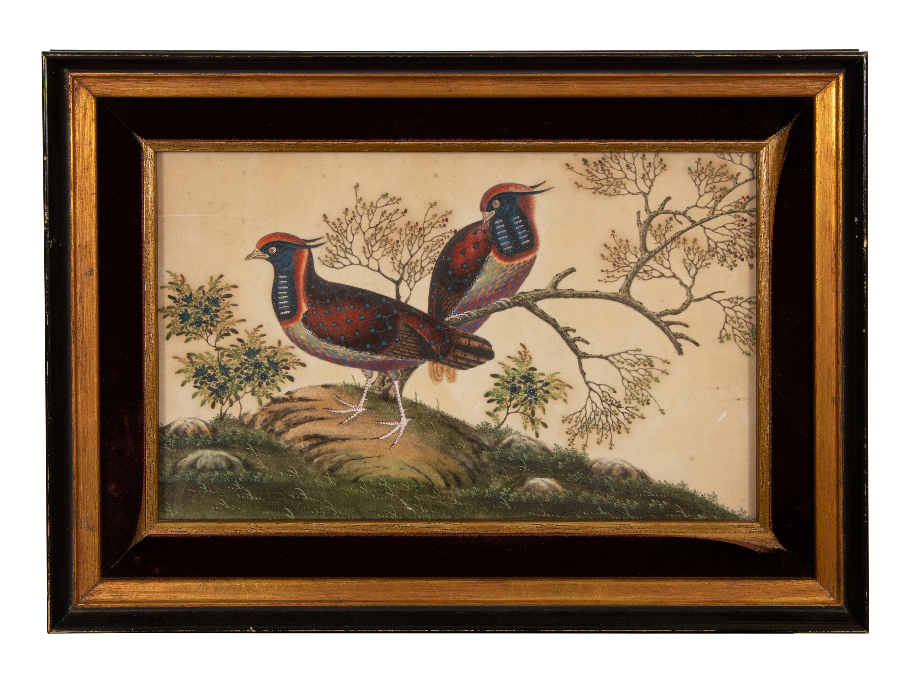 A Pair of Chinese Watercolors on Paper