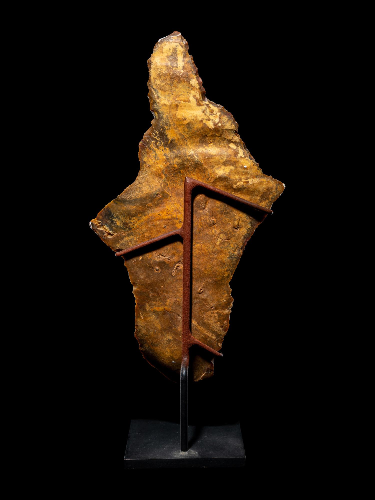 A Neolithic Flint Hand Axe with Cavity