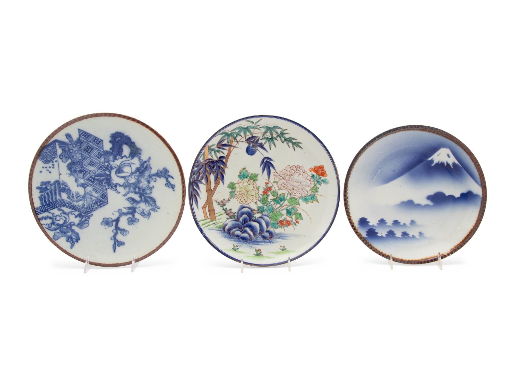 Three Japanese Porcelain Chargers