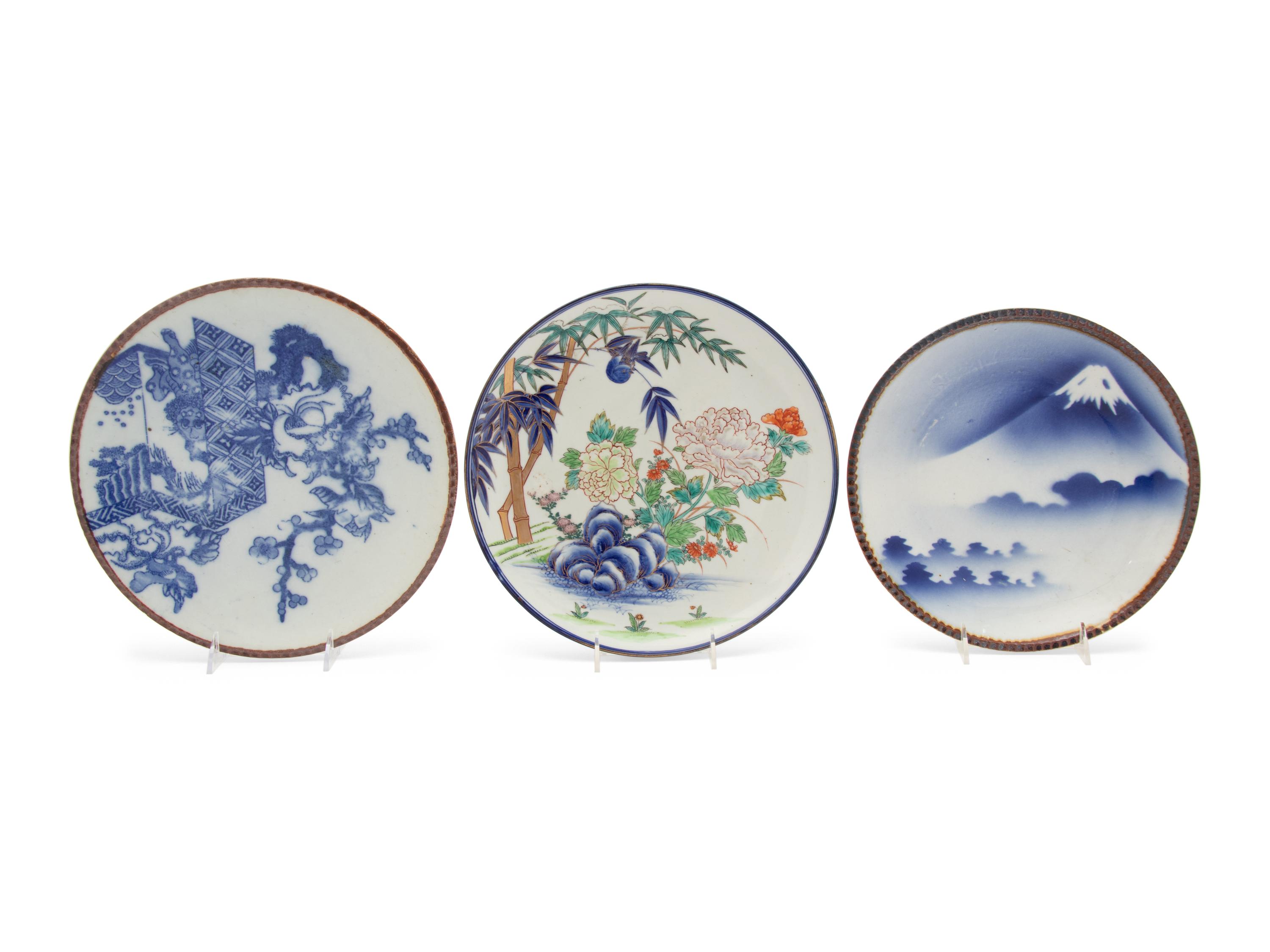 Three Japanese Porcelain Chargers
