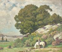 On Horseback, c. 1900