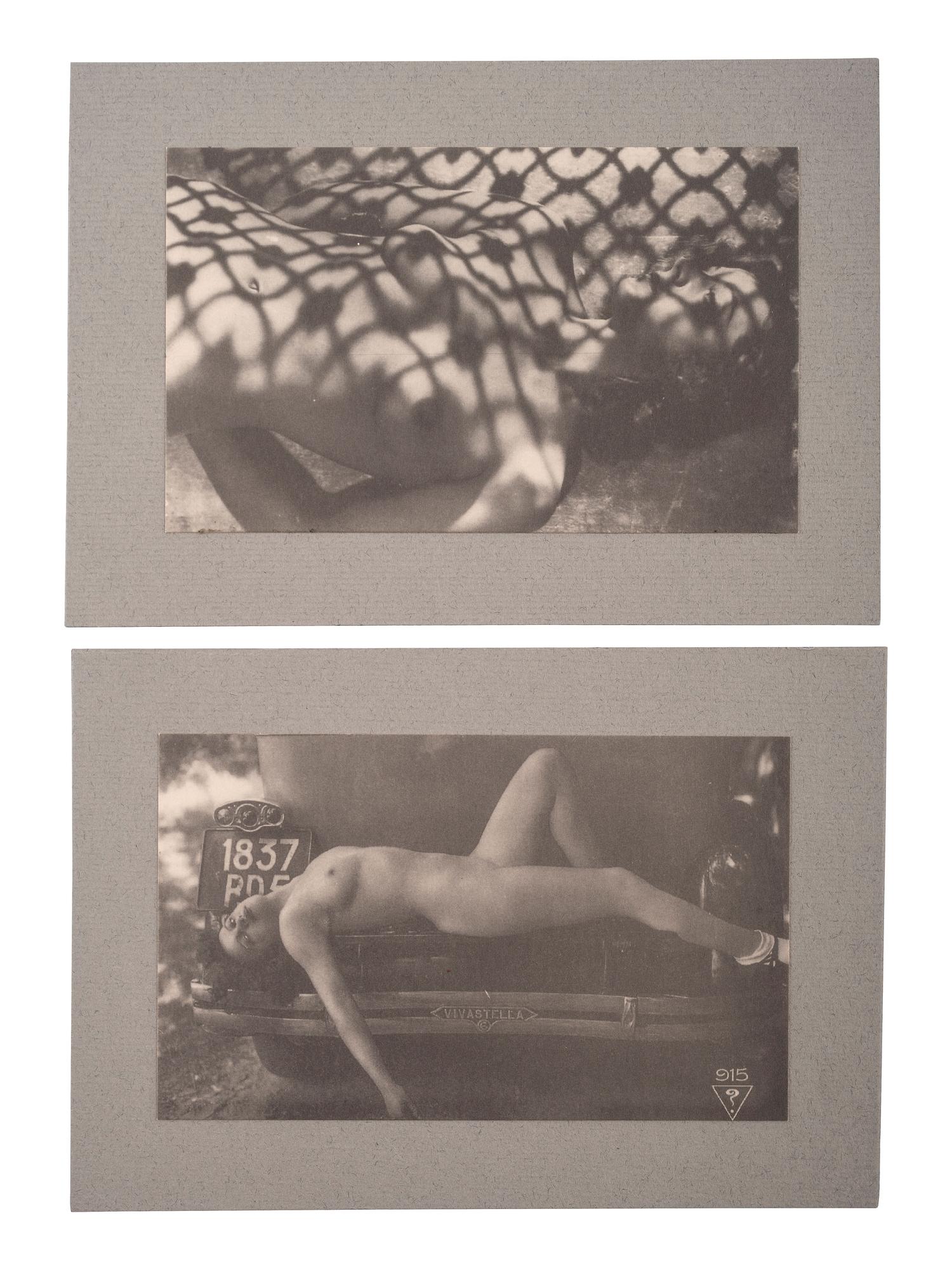 [EARLY PHOTOGRAPHY]. Assorted artistic and erotic boudoir portraits, featuring nudes.