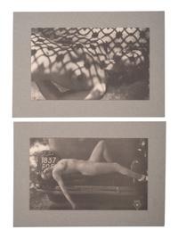 [EARLY PHOTOGRAPHY]. Assorted artistic and erotic boudoir portraits, featuring nudes.