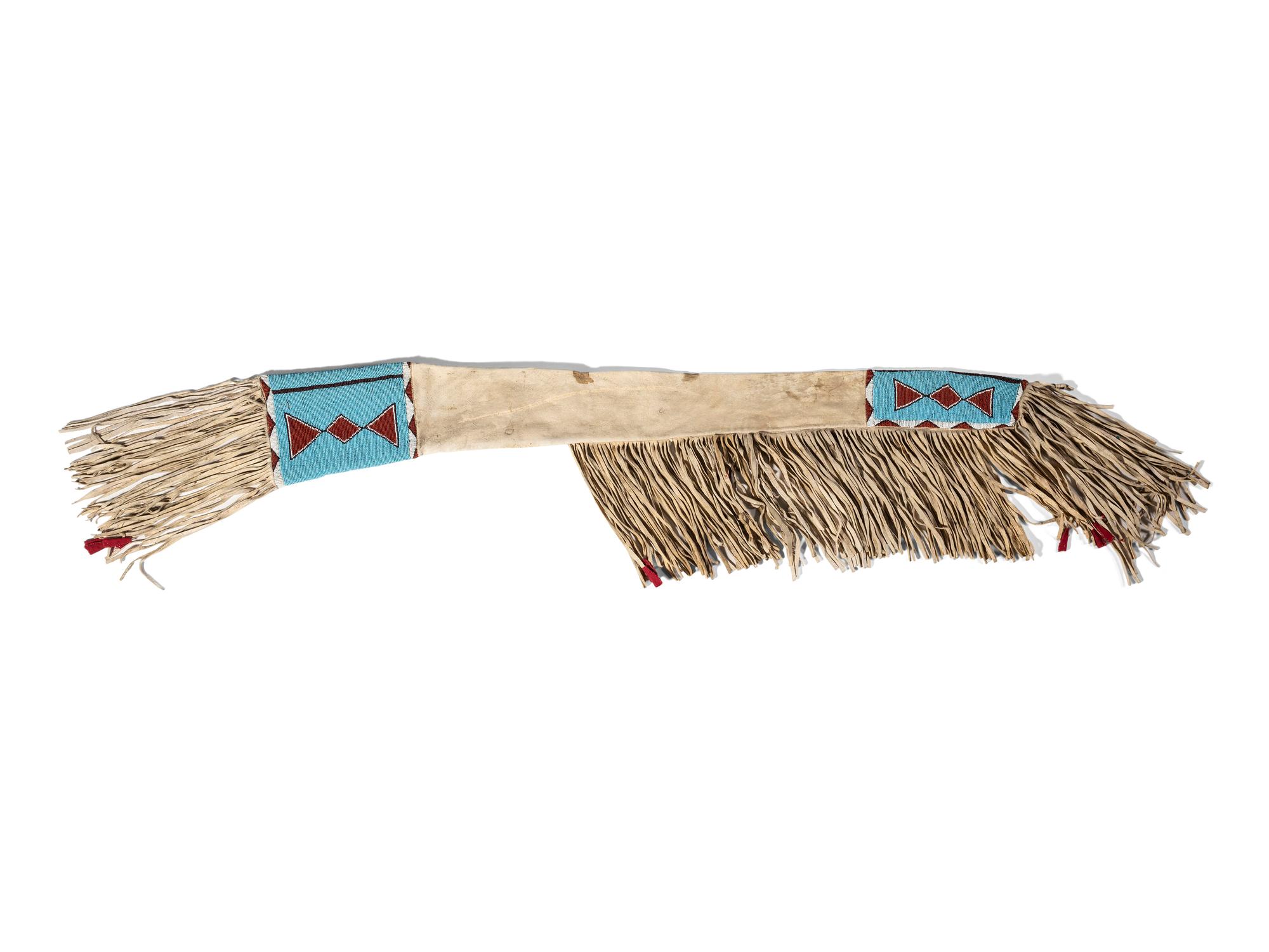 Plains Cree Beaded Hide Rifle Scabbard