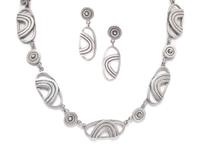 A Sterling Silver Demi Parure, Erika Hult de Corral, 47.60 dwts.