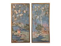 A Pair of Chinese Wallpaper Panels — 19TH CENTURY