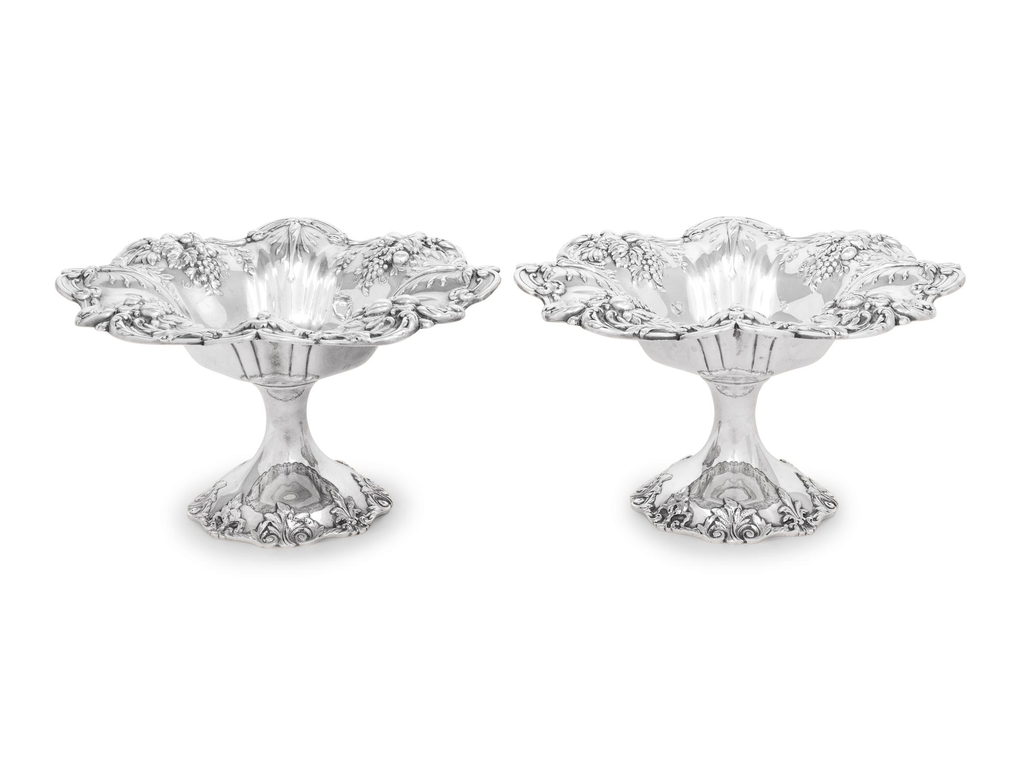 A Pair of Reed & Barton Francis I Silver Compotes