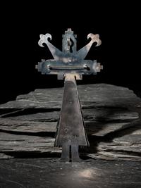 Large Silver Tufa Cast Shalako Pin / Pendant, 1973