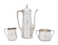 A Tiffany & Co. Silver Three-Piece Coffee Service