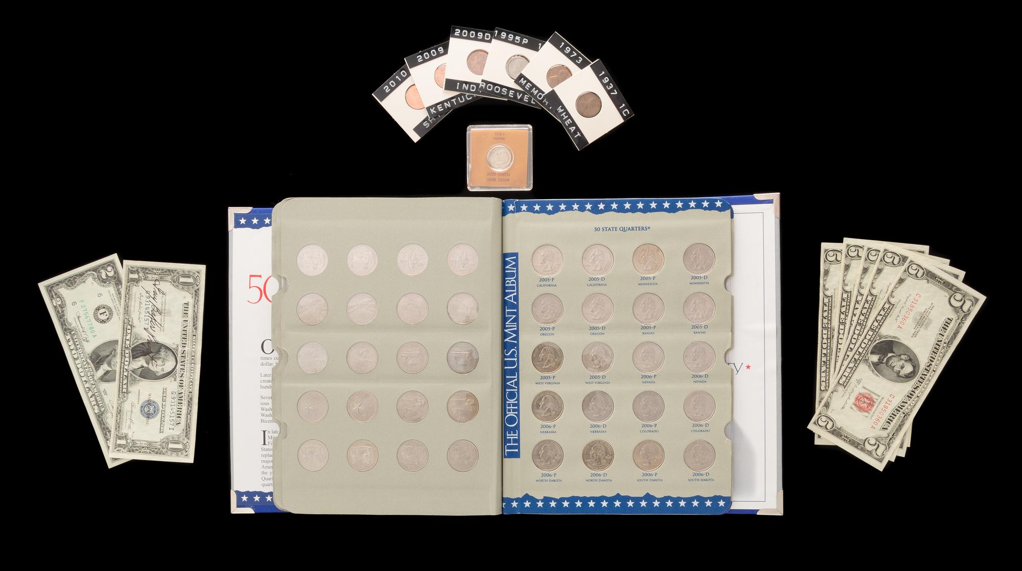 A Collection of American Coins and Paper Money