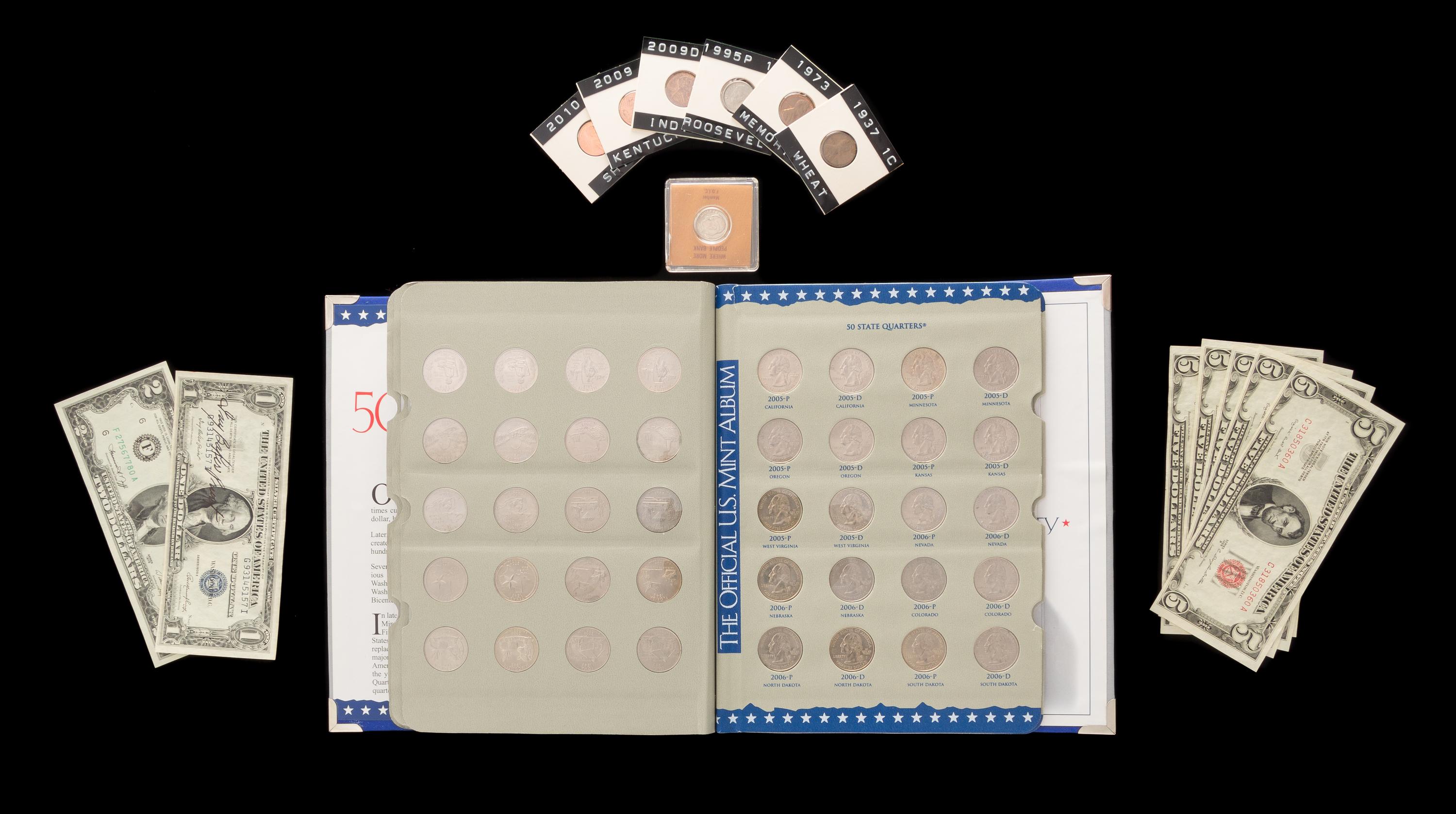 A Collection of American Coins and Paper Money