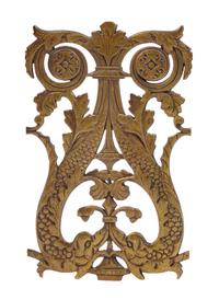 A Bronze Staircase Double Side Baluster Panel, National Bank Building 11 3/4 x 7 1/2 inches. — CIRCA 1920'S