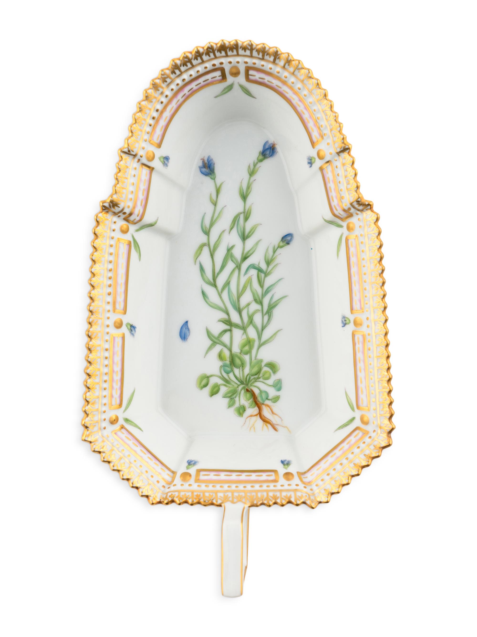Two Royal Copenhagen Flora Danica Porcelain Table Articles