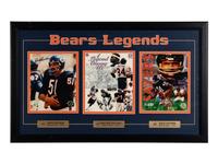 A Dick Butkus, Walter Payton, and Gale Sayers Signed Autograph Presentation Formerly Displayed at Mike Ditka’s Restaurant