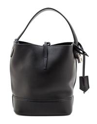 A Louis Vuitton Black Leather Cuir Nuance Tote, 7" x 9" x 4.25"; Handle drop: 4.5".