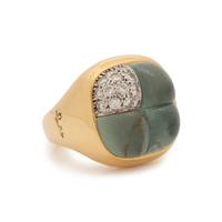 POMELLATO, AQUAMARINE AND DIAMOND 'MOSAICO' RING