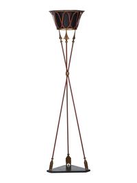 A Neoclassical Style Painted Tole Torchere